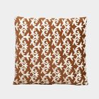 Brown Polyester Cushion Cover, , small image number null