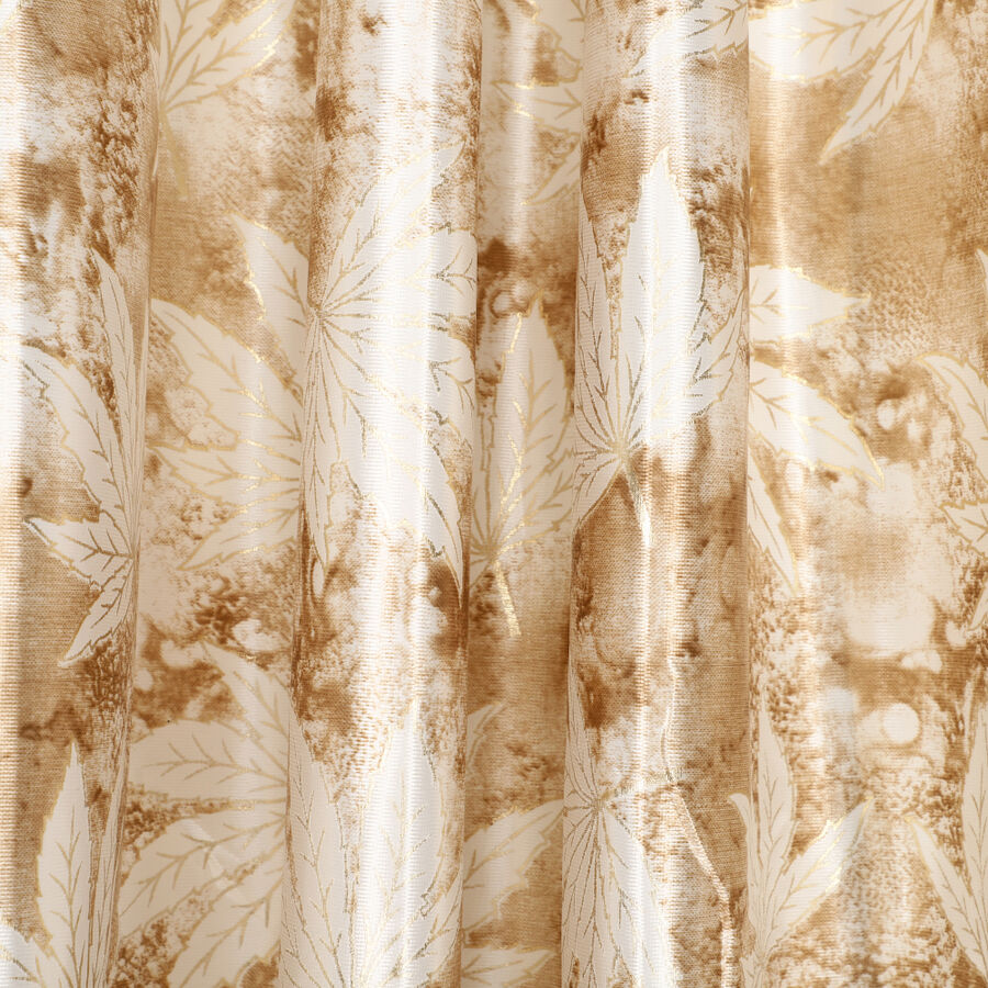 5 ft. Beige Polyester Curtain, , large image number null