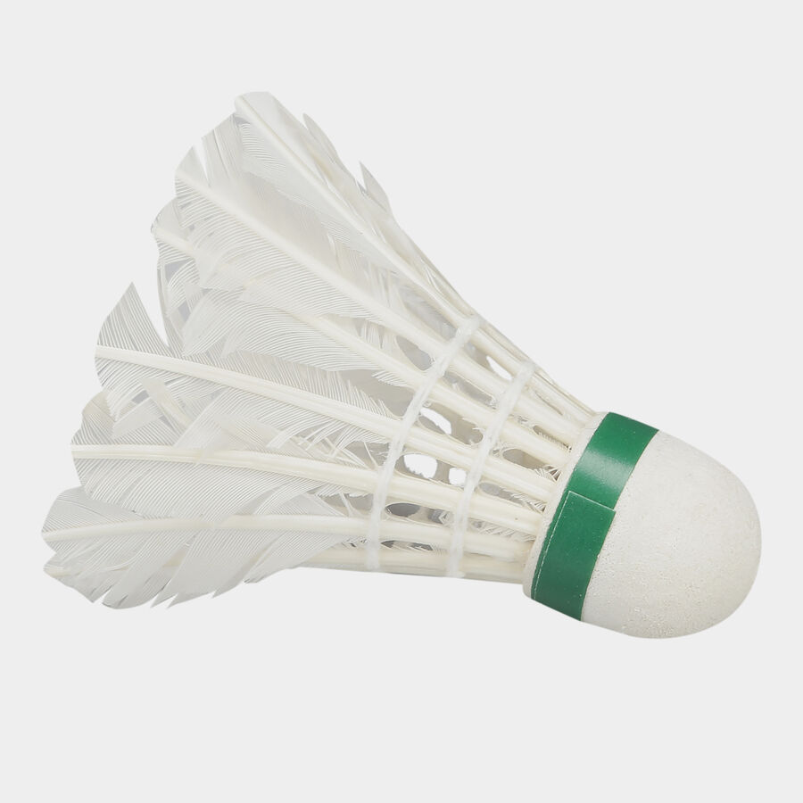 Feather White Shuttlecock 4 Pcs., , large image number null