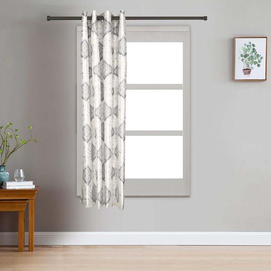 5ft. Light Grey Window Curtain, , large image number null