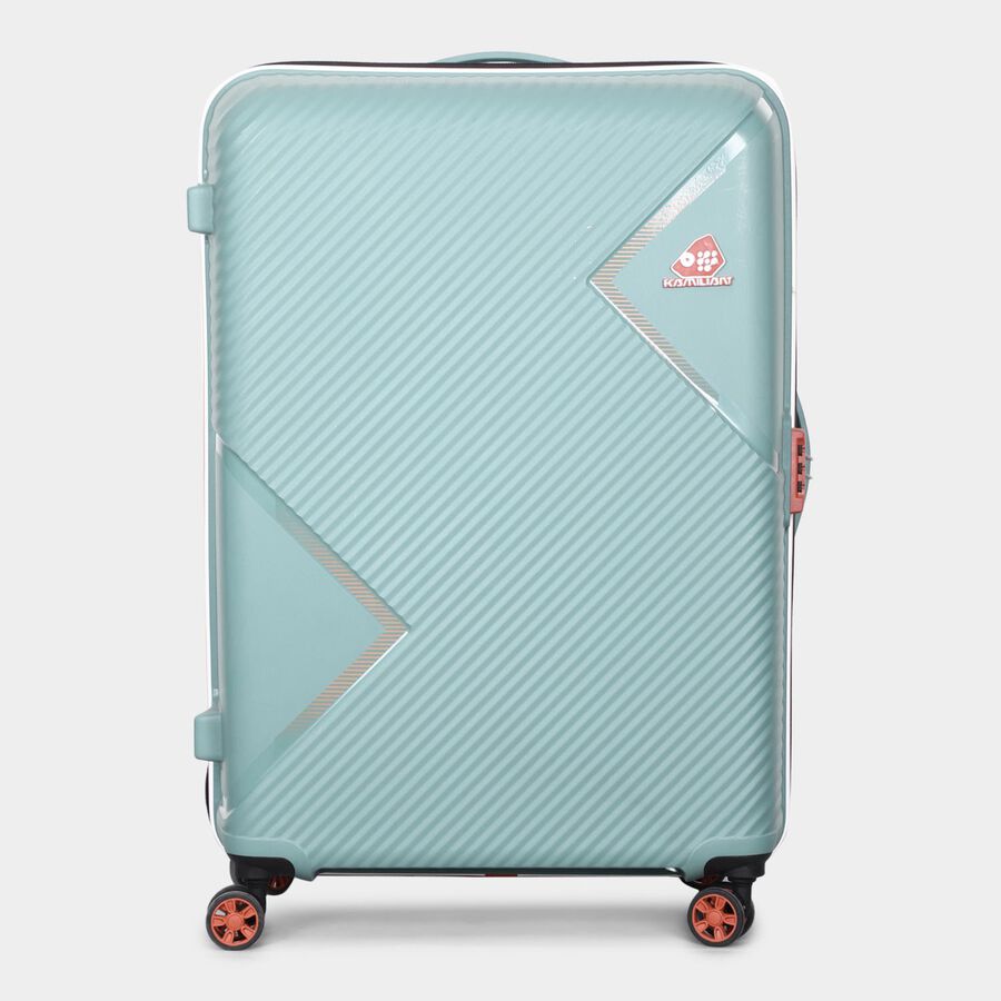8-Wheel Light Green Polypropylene Hard Case Trolley, Large, , large image number null