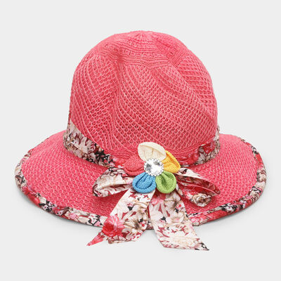 Pink Nylon/Polyester Cap