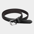 Women's Black Polyurethane Belt, , small image number null
