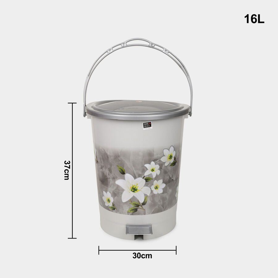 16 L Plastic Dustbin, , large image number null