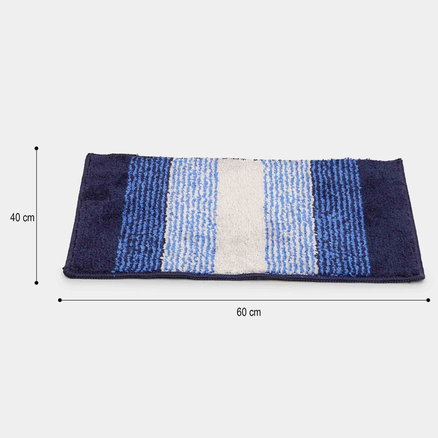 Anti-Skid Blue Polyester Door Mat, , large image number null
