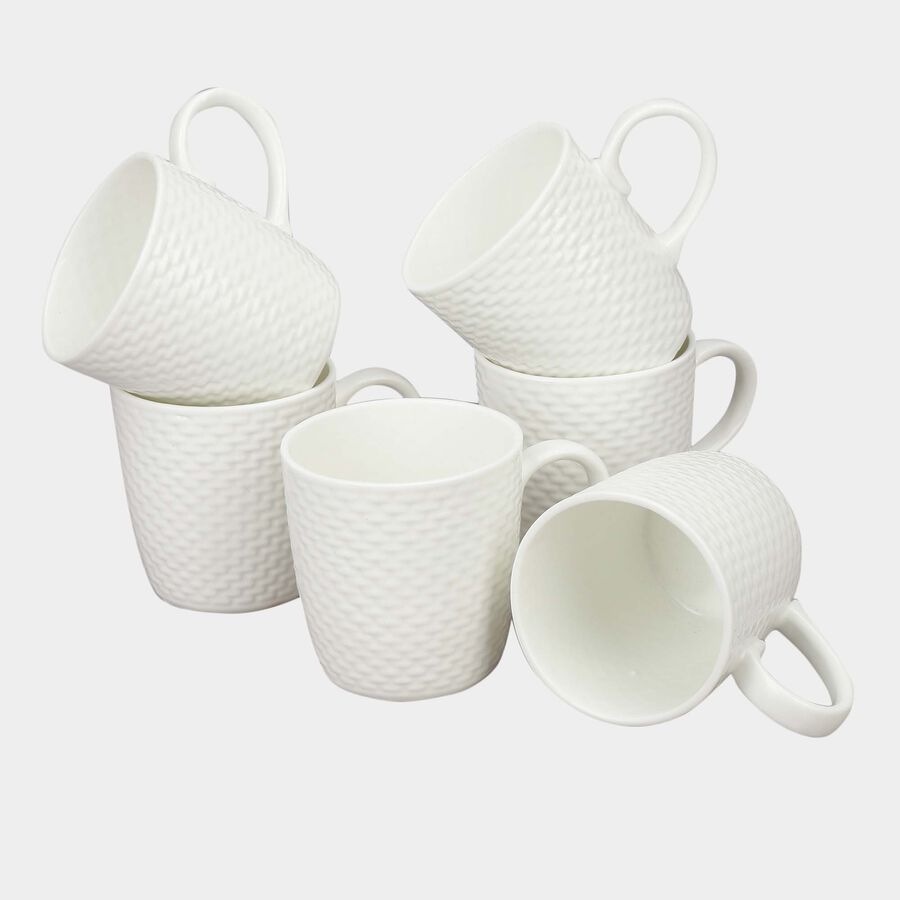 200 ml Bone China Mug Set of 6, , large image number null
