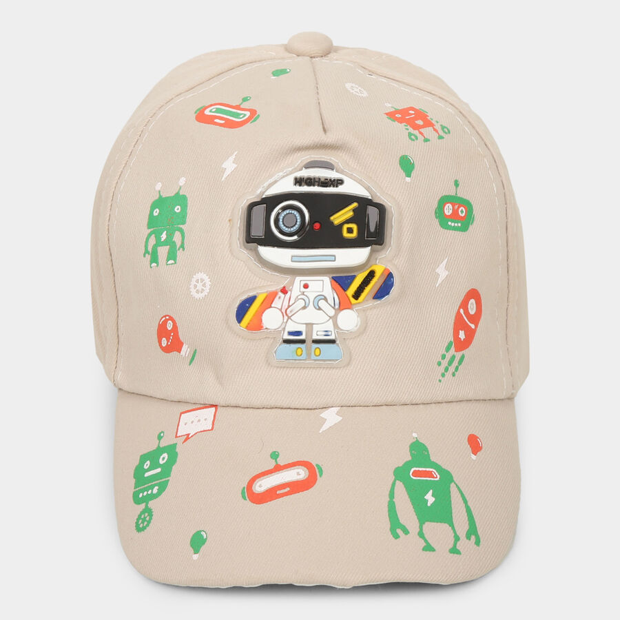 Off-White Fabric Cap, , large image number null