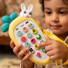Kid's Bunny Toy Phone with Animal Sounds, , small