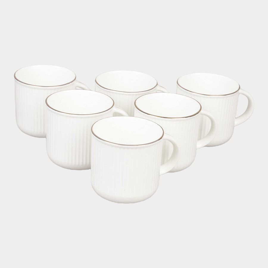 220 ml Bone China Mug, Set of 6, , large image number null