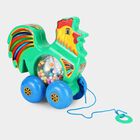 Kid's Pull Toy with Rattle Beads and Rolling Wheels, , small