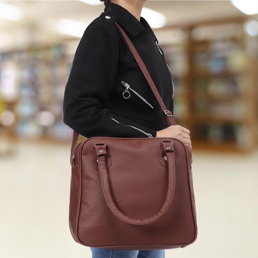Women's Cherry Polyurethane Hand Bag, , large image number null