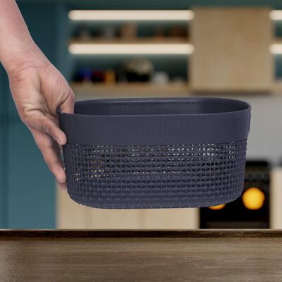 Grey Plastic Basket