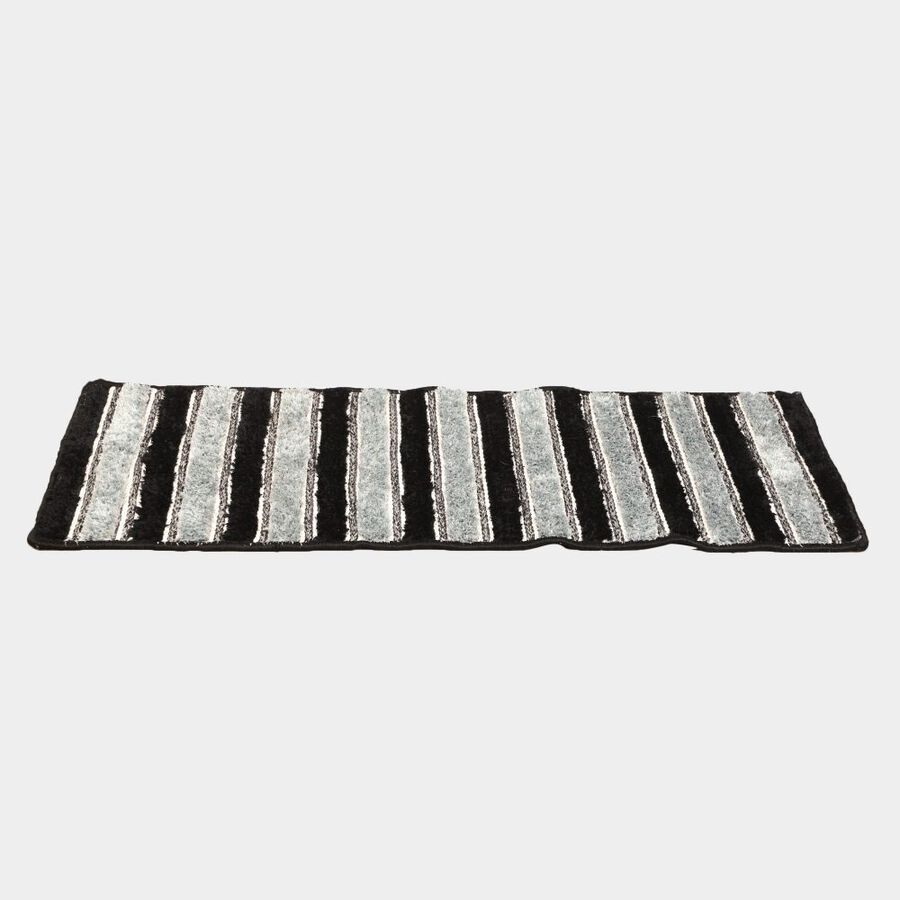 Grey Polyester Bedside Runner, , large image number null