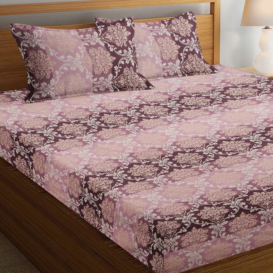 120 GSM Brown Microfiber Double Bedsheet, , large image number null