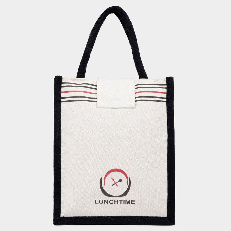 White Canvas Lunch Bag, , large image number null