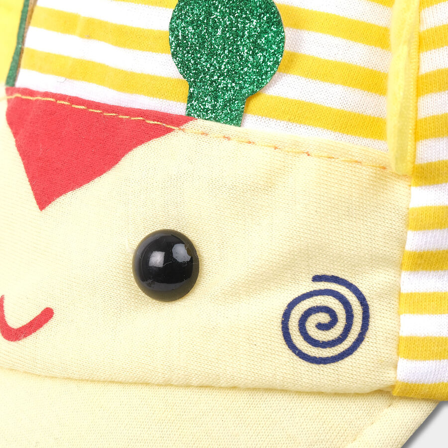 Kids' Yellow Fabric Cap, , large image number null
