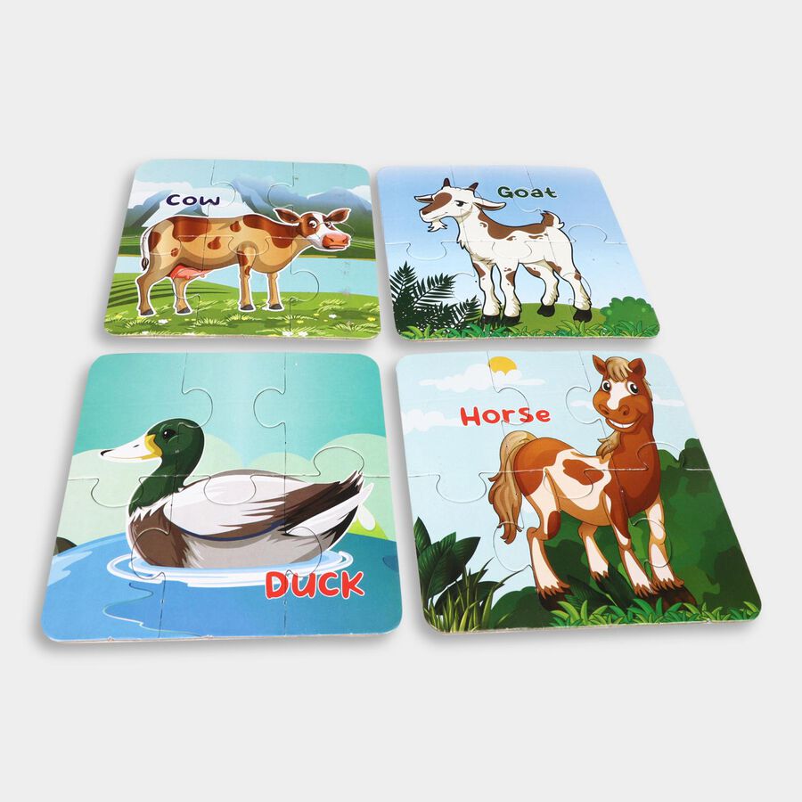 Farm Animals Jigsaw Puzzle 6 Pcs, , large image number null