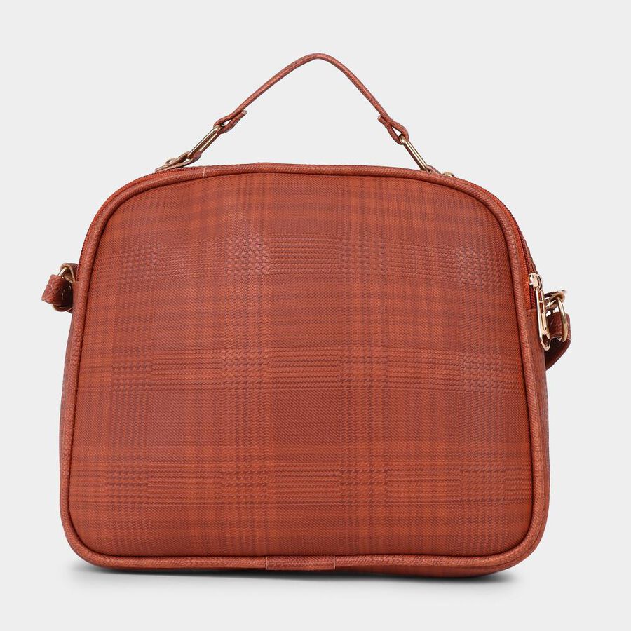Women's Tan Polyurethane Sling Bag, , large image number null