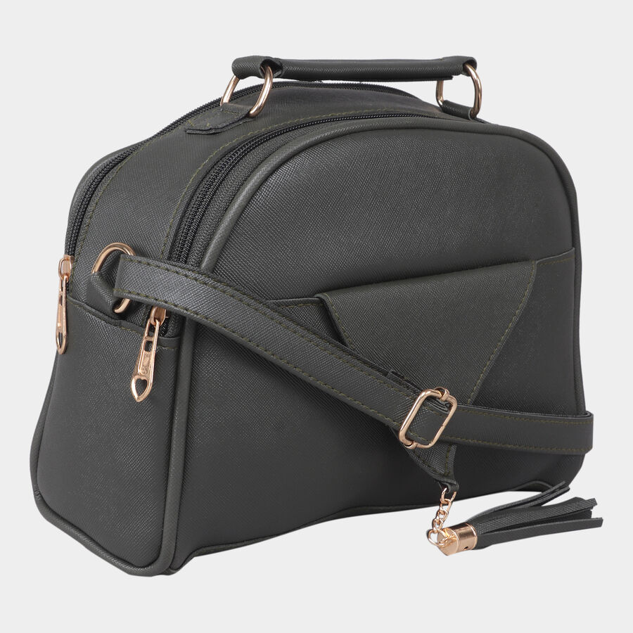 Women's Polyurethane Zipper Handbag, , large image number null