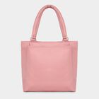 Women's Pink Polyurethane Tote Bag, , small image number null
