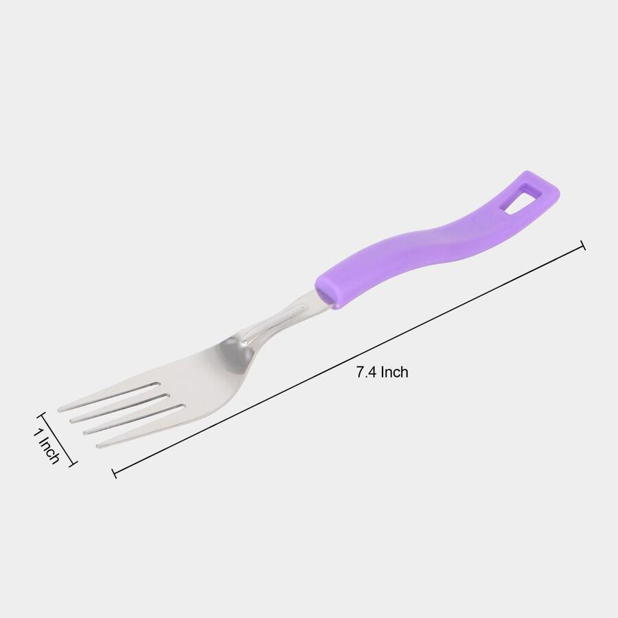 Set of 6 Stainless Steel Dessert Forks, , large image number null