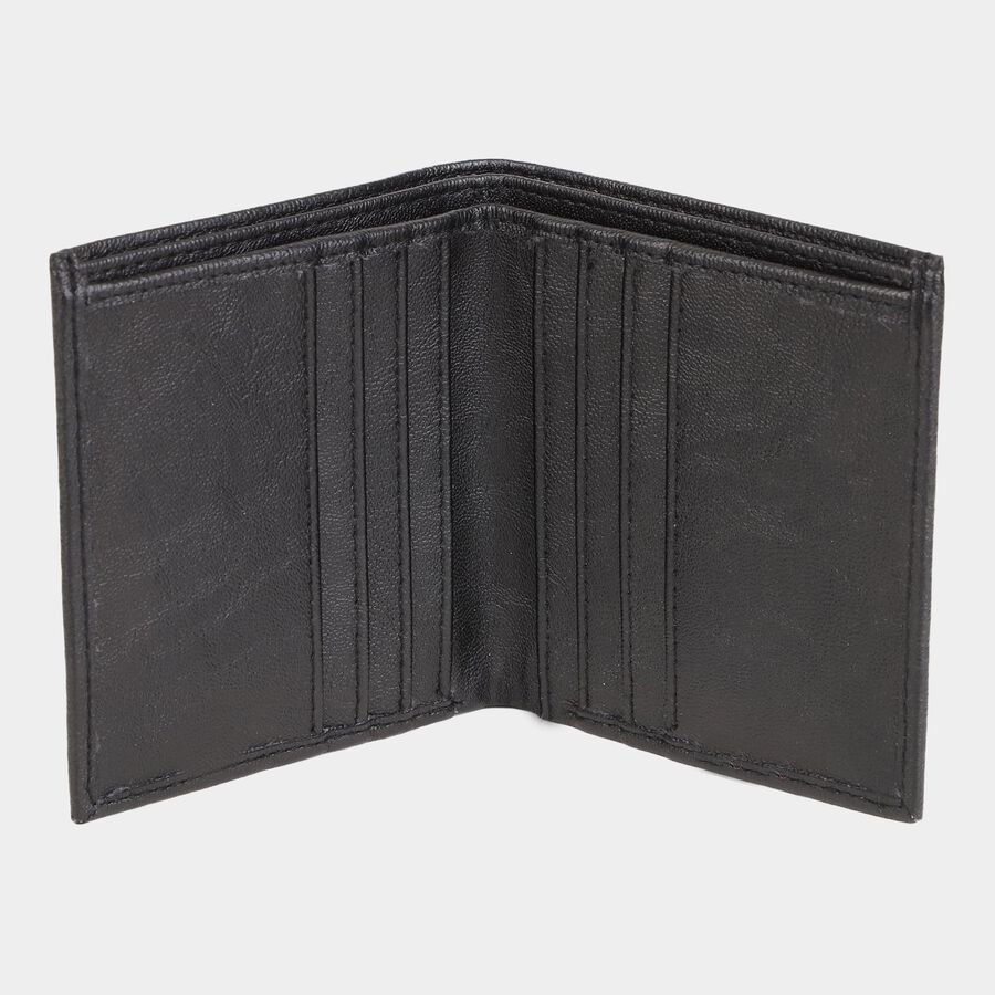 Men's Black Polyurethane Wallet, , large image number null