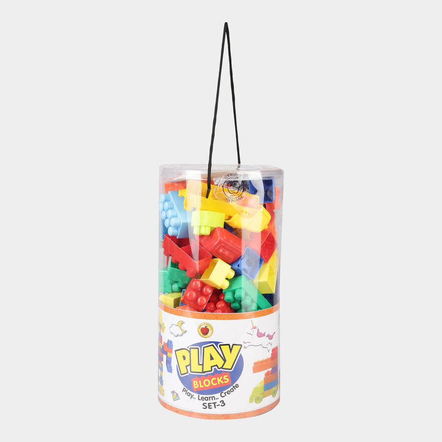 77 Pcs. Plastic Play Blocks , , large image number null