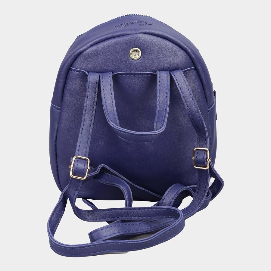 Kid's Blue Polyurethane Bag, , large image number null