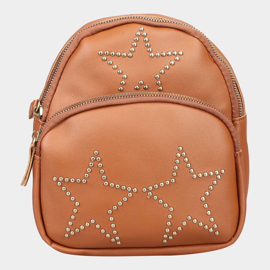 Kid's Tan Polyurethane Bag, , large image number null