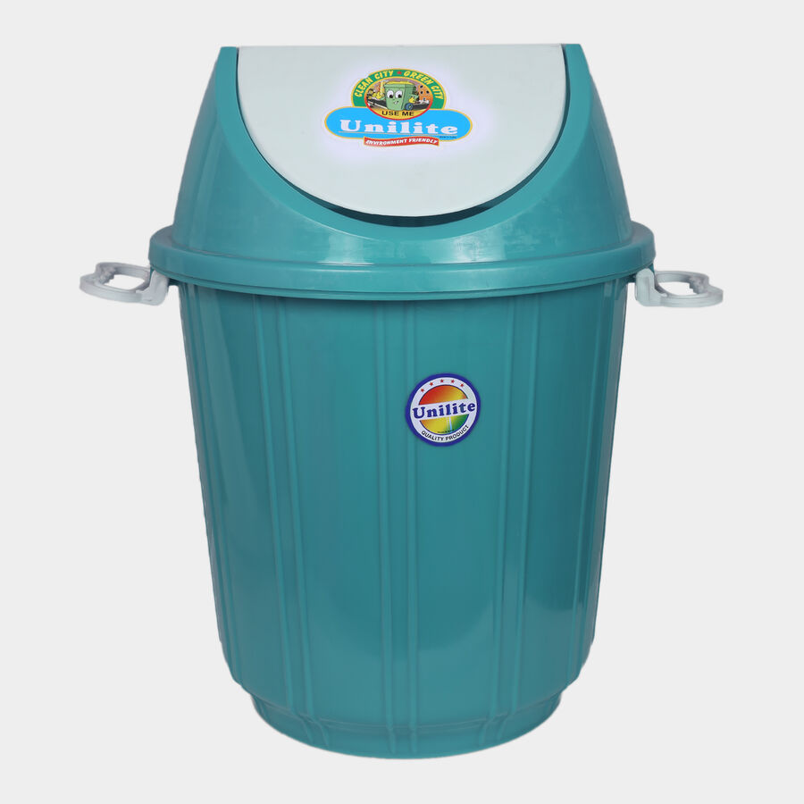 25 L Green Plastic Dustbin, , large image number null