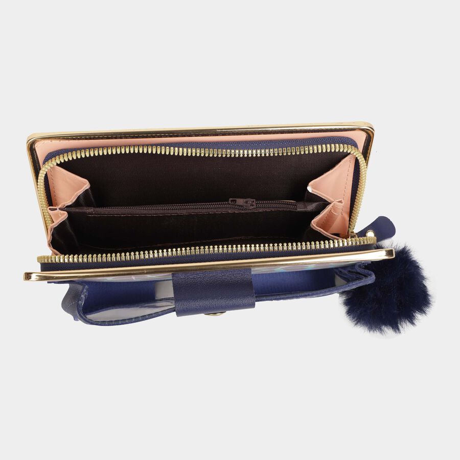 Women's Polyurethane Zipper Hand Pouch, , large image number null