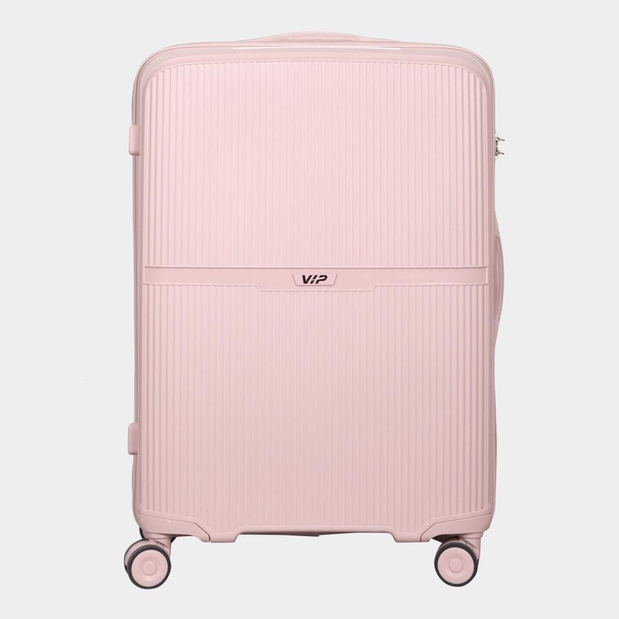 8-Wheel Light Pink Polycarbonate Hard Case Trolley, Medium, , large image number null