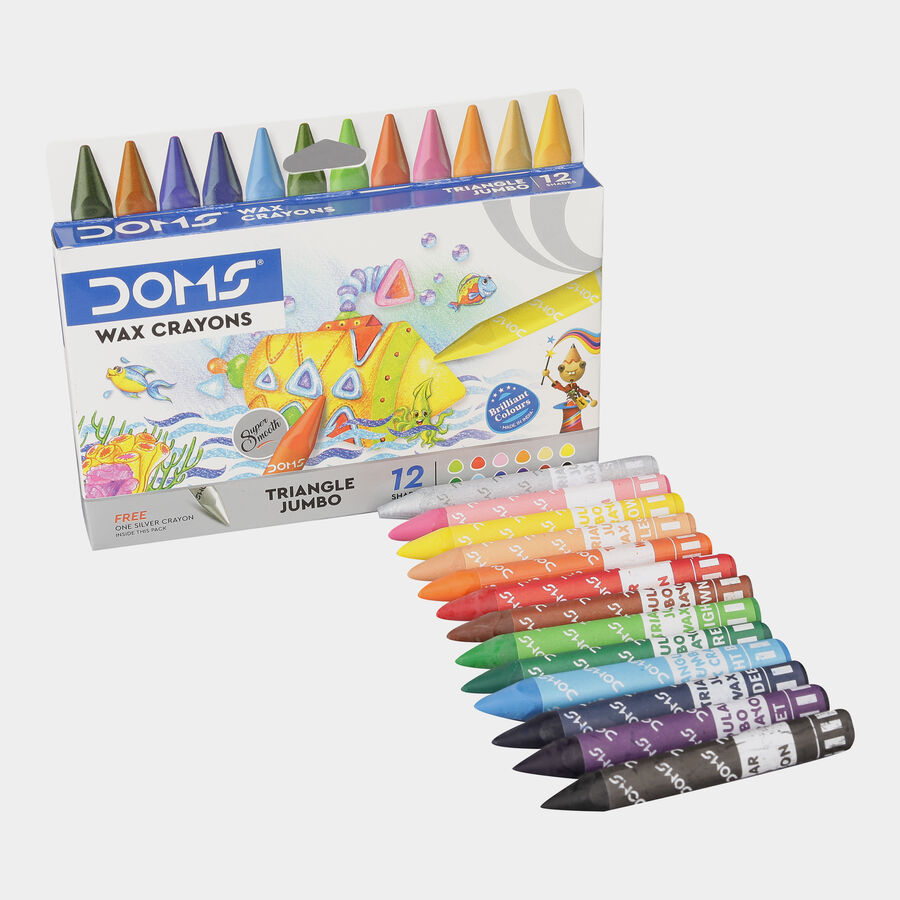 Triangular Wax Crayons, , large image number null