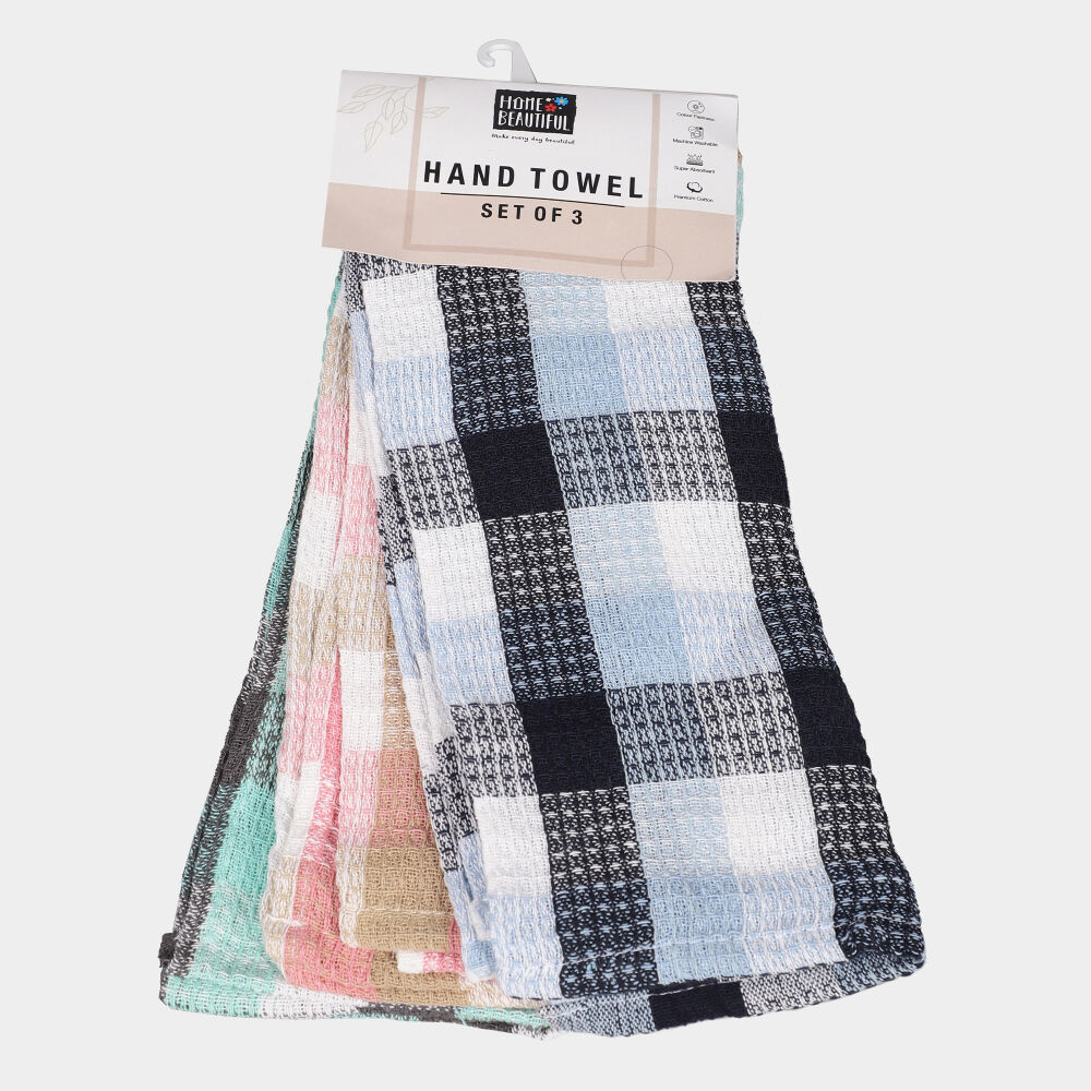 Home Beautiful                         250 GSM White South Cotton Hand Towel