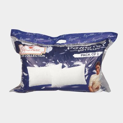 White Recycled Cotton Pillow Set of 2 
