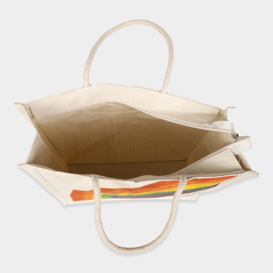 off-White Canvas Bag, , large