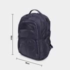 Dark Blue Polyester Backpack with Laptop Compartment and USB Port, , small image number null
