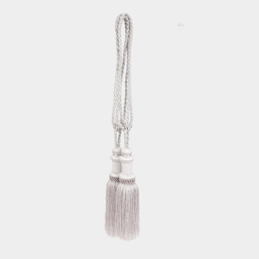 Grey Microfiber Tieback Rope, , large image number null