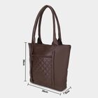 Women's Brown Pu Hand Bag , , small