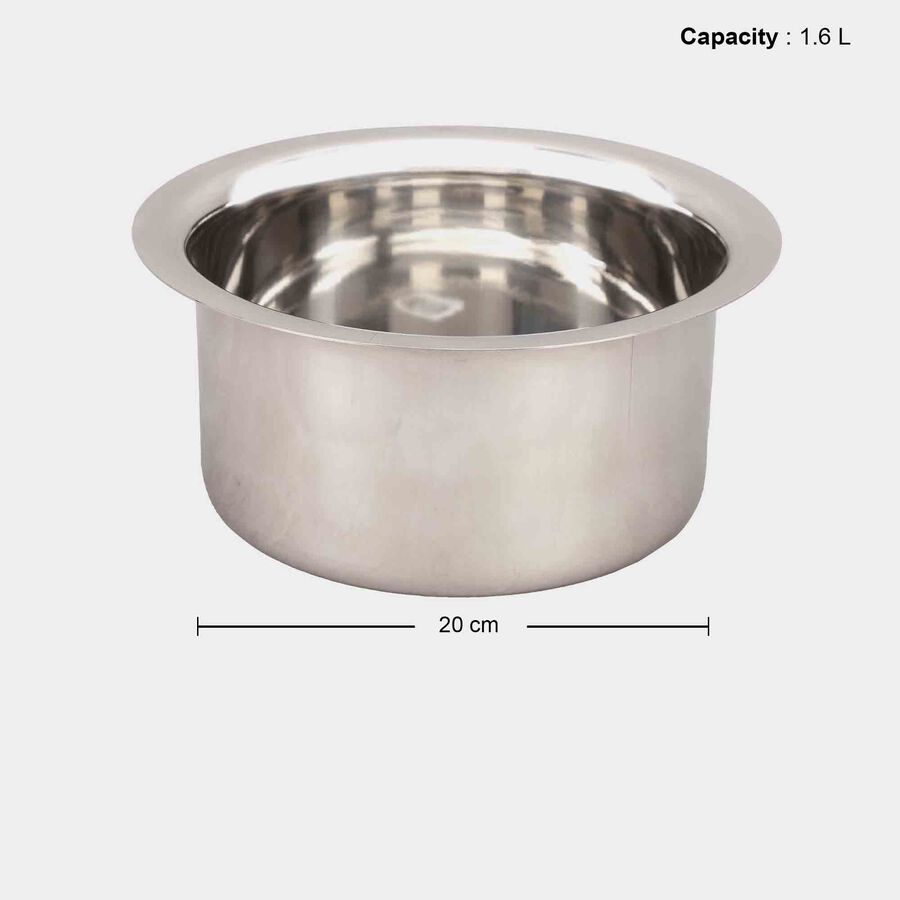 1.6 L Induction Compatible Stainless Steel Patila, , large image number null