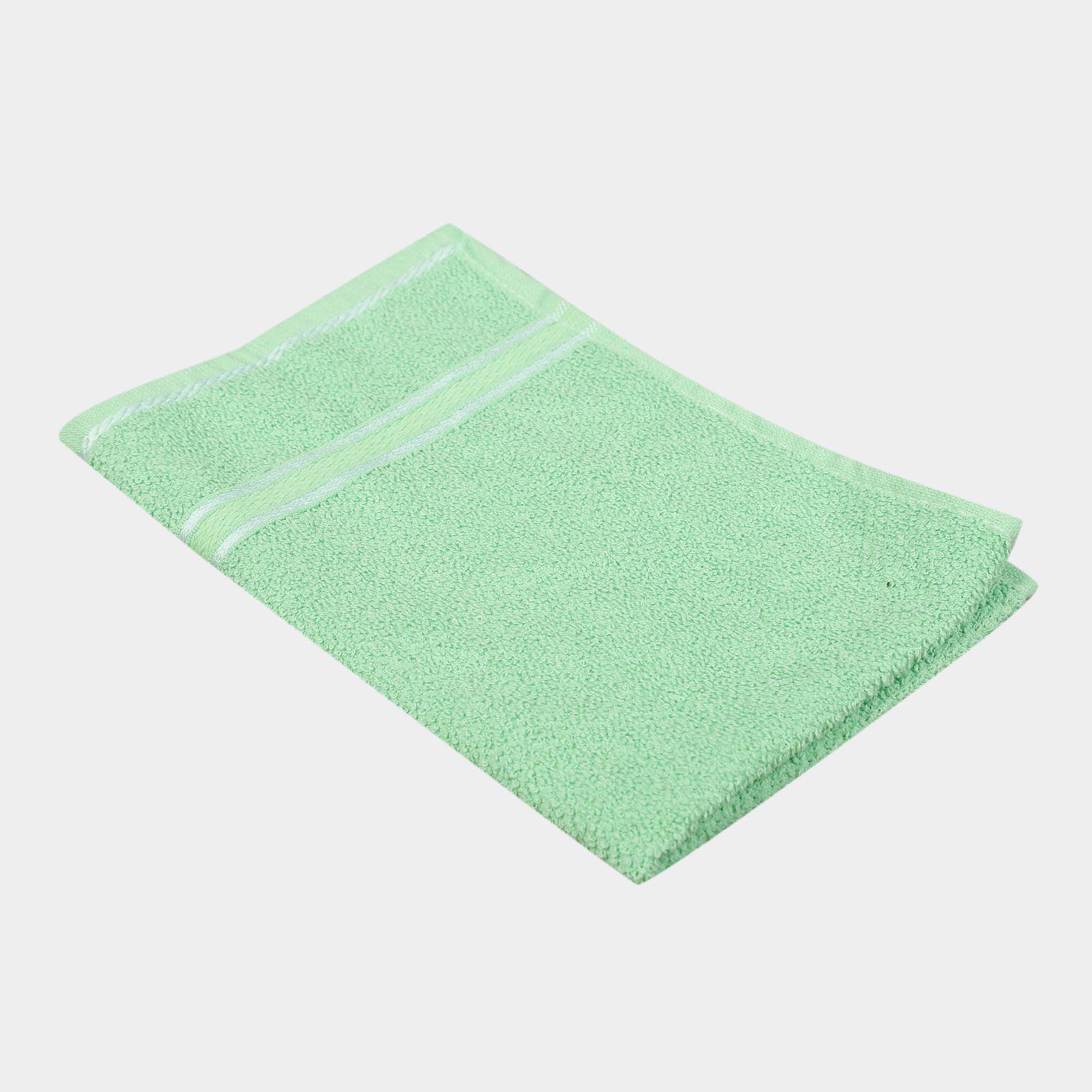 Home Beautiful                         360 GSM Green Cotton Hand Towel