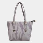 Women's Grey Polyurethane Hand Bag, , small image number null
