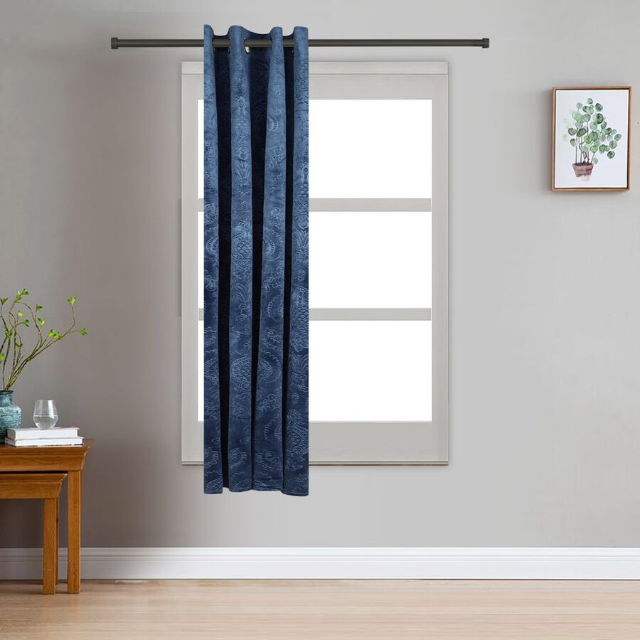 5ft. Dark Blue Window Curtain, , large image number null