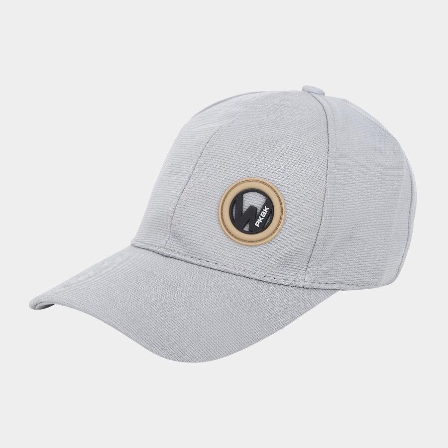 Men's Grey Fabric Cap, , large