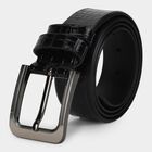 Men's Black PU Belt, , small