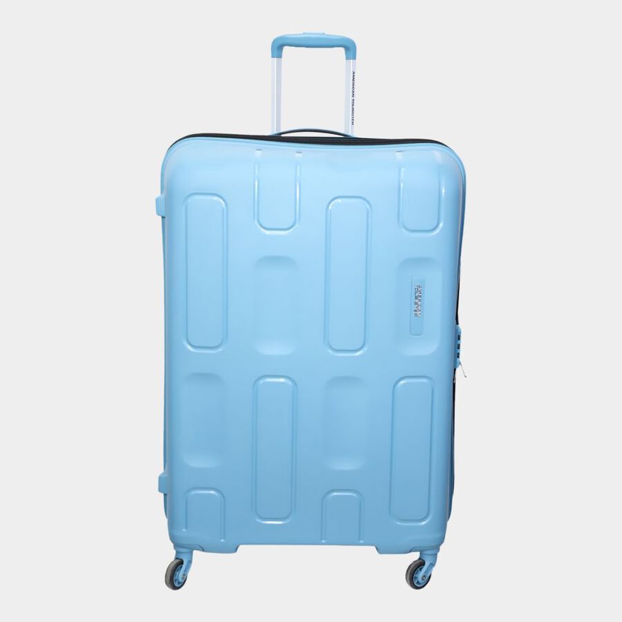 4-Wheel Light Blue PVC Matee Hard Case Trolley, Large, , large image number null