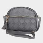 Women's Polyurethane Zipper Sling Bag, , small image number null