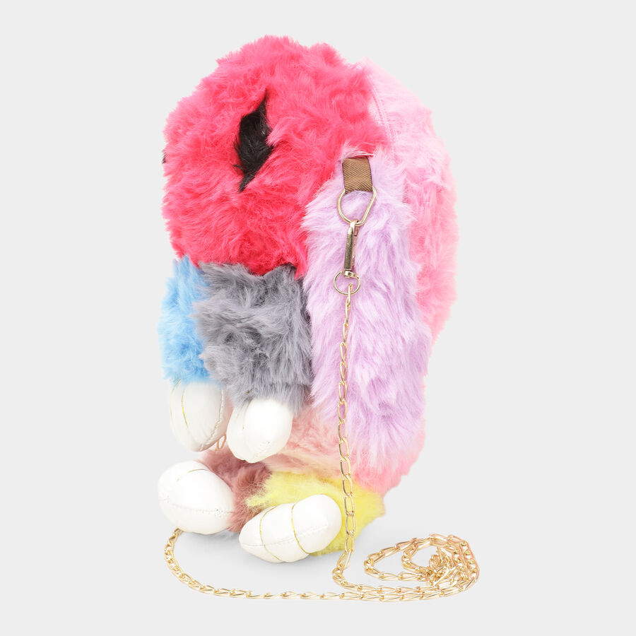 Multicolour Kid's Fur Bag, , large image number null