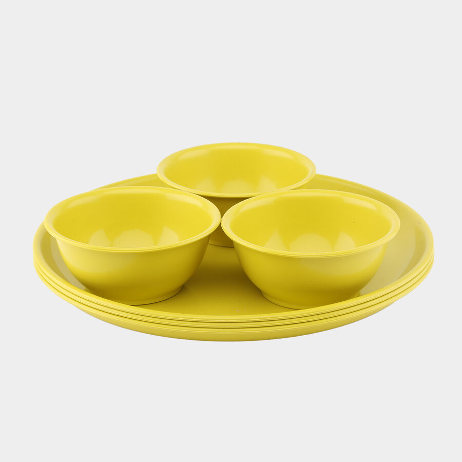 Plastic Plate & Bowls - 6 Pcs., , large image number null