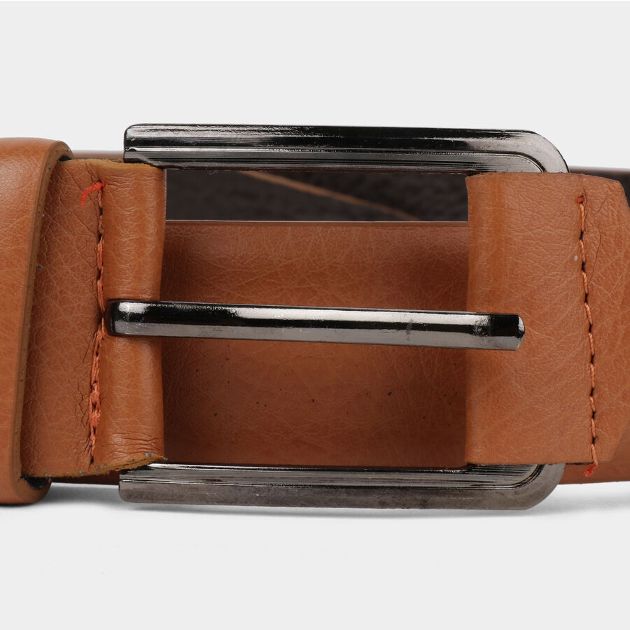 Men's Tan Polyurethane Casual Belt, , large image number null